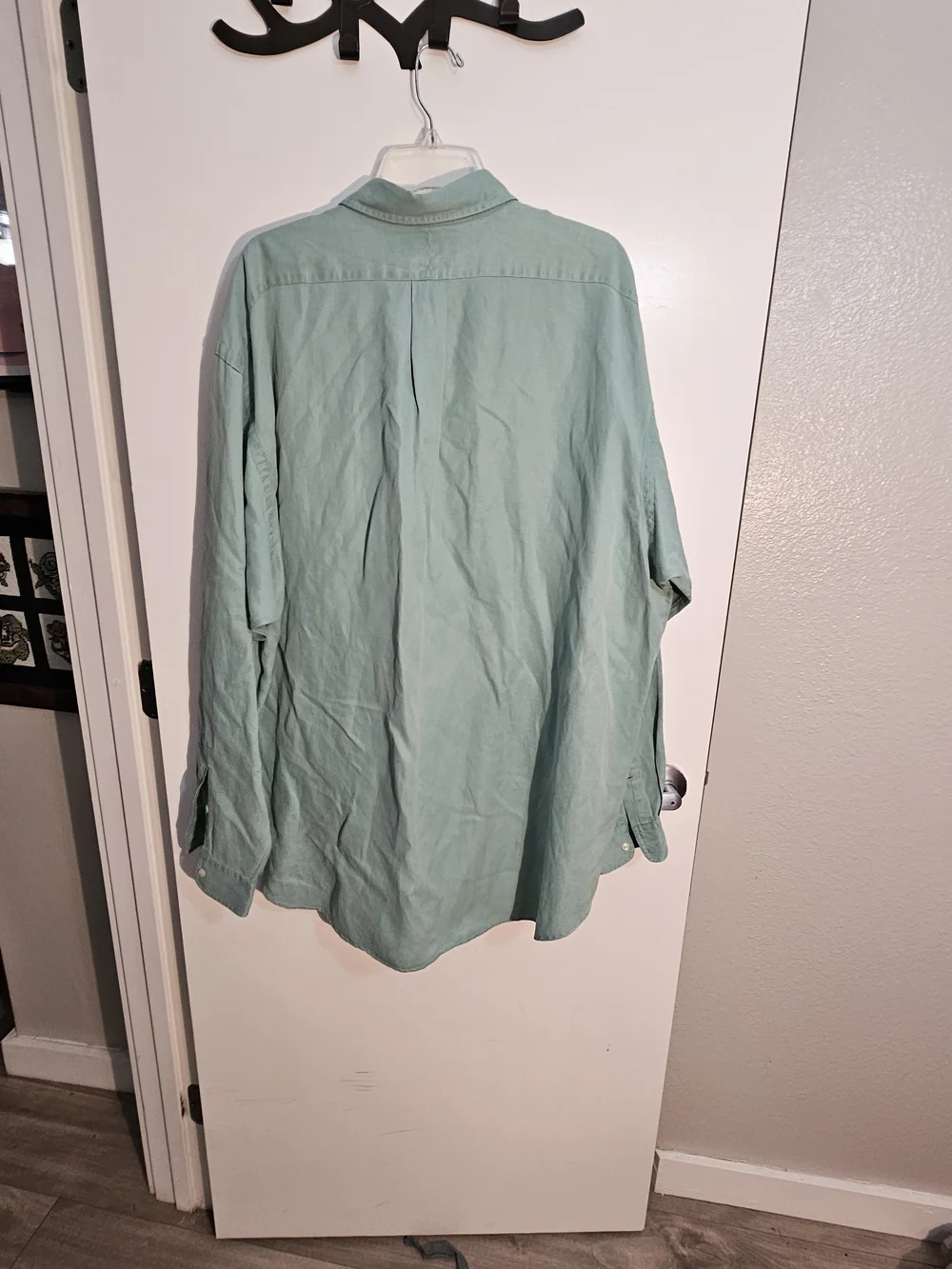 Vintage Polo Ralph Lauren Blake Silk Linen Shirt Mint Green XXL